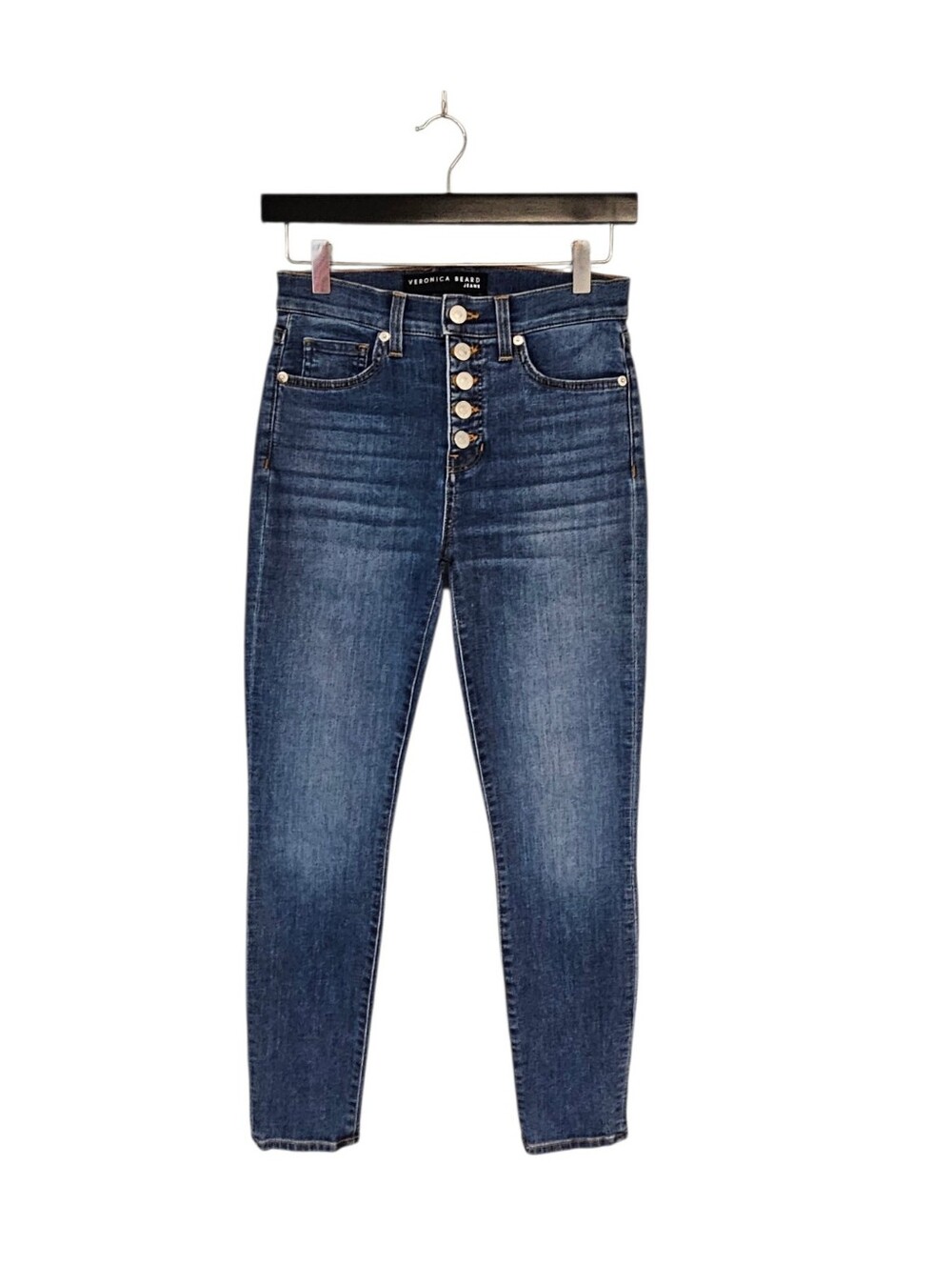 Veronica Beard Debbie Skinny High Rise Blue  Jeans 26 Preowned
